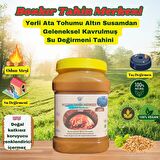 Bozkır Tahin Merkezi Yerli Ata Tohumu Altın Susam Tahini (Kavrulmuş) 930 gr ( su değirmeni)