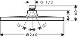 Hansgrohe Crometta S 240 Tepe Duşu