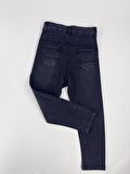 Erkek Çocuk Düz Kemerli Füme Kot Pantolon (Bir beden büyük almanız tavsiye edilir.)