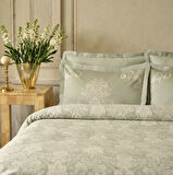 Karaca Home Holly 80 Tel %100 Pamuk Saten Çift Kişilik Nevresim Takımı Mint