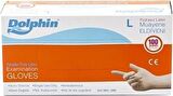 DOLPHİN - MUAYENE ELDİVENİ PUDRASIZ LATEKS LARGE 100LÜ PAKET
