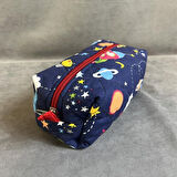 Uretti - Ege 7366 El Yapımı Pamuk Kumaş Kalemlik / 10cm x 18 Cm