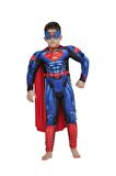 Süperman Kaslı Çocuk Kostümü