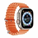 Apple Watch 10 Serisi 46mm Redclick Krd-75 Terletmez Dalgalı Tasarım Silikon Kordon