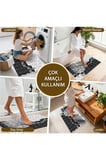Banyo Paspası, Yumuşak Banyo Halısı, Kaymaz Dot Tabanlı, Yıkanabilir - 60x100