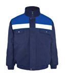 Kışlık Çok Cepli İç Yapısı Polarlı Myform Marka 3117 Winto İş Montu Lacivert Renk  Yüzde Yüz Pamuk