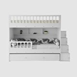 Zümrüt Yavrulu Ranza Beyaz Çelik Destekli MDF Membran Kaplama  %100 MDF