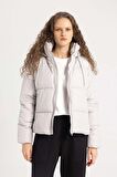 DeFacto Su Geçirmez Regular Fit Kapüşonlu Şişme Mont C0488AX24SPGR457