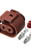 Kalorifer Motor Soketi Kahve 2 Pin