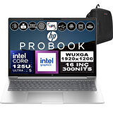 Hp Probook 460 G11 Intel Core Ultra 5 125U Ddr5 80GB 512GB SSD Intel® Aı Boost 16" Wuxga IPS Freedos Taşınabilir Bilgisayar A23BKEAF26 + Zetta Çanta