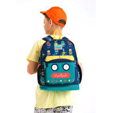 Coral High 2li Set Robot Desenli Okul Çantası Beslenme 23472