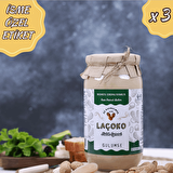 LAÇOKO 3 Kg İsme – Kişiye Özel Şekersiz, Saf, Katkısız Fıstık Ezmesi Glutensiz, Vegan, Doğal Az Kavrulmuş (Çiğ) Yer Fıstığı Ezmesi (3 KG) Peanut Butter