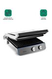 Homend Grilliant 1344H Inox Gövdeli Döküm Plakalı Tost ve Izgara Makinesi