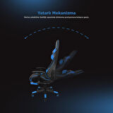 Rampage STYLES KL-R61 Mavi/Siyah Oyuncu Koltuğu