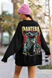 Pantera Müzik Grubu Baskılı Unisex Oversize Rock Metal Sweatshirt
