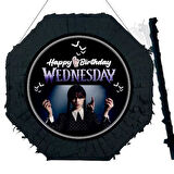 Wednesday Pinyata 42cm + Sopası Doğum Günü Eğlencesi Pinyata Patlatma Partisi