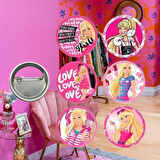 Lisanslı Yaka çanta rozeti BARBİE 6LI