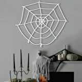 Halloween Cadılar Bayramı Örümcek Ağı Beyaz 100*100cm Kaliteli Esnek Floş ipten yapılmış