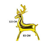 Yılbaşı Folyo Balon altın geyik boynuz 122,5*83,5