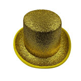 56 cm Baş Çevresi Sarı Simli Gofrajlı Sihirbaz Silindir Şapka – Parti ve Yılbaşı Şapkası