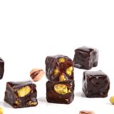 Kaplamalı Duble Kavrulmuş Antep Fıstıklı Mini Lokum 500g