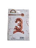 Folyo Rakam 3 rosegold AYAKLI 32 İNÇ