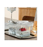 Paşabahçe 530138 Elysia 4'Lü Kare Çerezlik Kase 235Cc