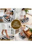 Banyo Paspası, Yumuşak Banyo Halısı, Kaymaz Dot Tabanlı, Yıkanabilir - 60x100