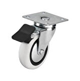 Hts 353- Döner Tablalı Frenli Mobilya Tekeri Çap : 74 Mm 4 Ad.