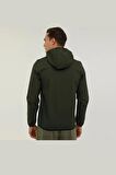 Lumberjack Erkek Haki Basic Softshell Kapşonlu Ceket VO101398602