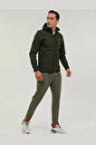 Lumberjack Erkek Haki Basic Softshell Kapşonlu Ceket VO101398602