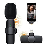 Stark Pro 10lu paket K8 Iphone Uyumlu Kablosuz Taşınabilir Yaka Mikrofonu Lightning