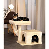 Reyo Pet Komfor Stepli Yuvalı Kedi Tırmalaması Beyaz