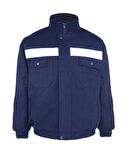 Kışlık İş Takımı Çok Cepli İç Yapısı Polarlı Reflektörlü İş Montu ve 7/7 İş Pantolonu  Lacivert Renk Yüzde Yüz Pamuk 3117-2958