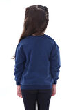 Basic Düz Renk Bej Fırçalı Yumuşak %100 Pamuk Sweatshirt