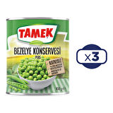 Tamek Bezelye Konservesi 830 gr x 3 Adet