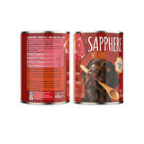 Sapphere Kırmızı Etli Yetişkin Köpek Konservesi 24 Adet 400 Gr 