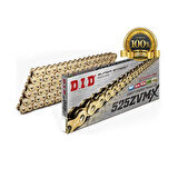 D.I.D 525 ZVM-X X-Ringli Zincir Gold 108 Bakla