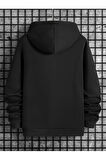 Trick Or Treat Baskılı kapüşonlu Cepli Sweatshirt
