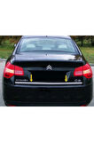 Citroen C5 Krom Bagaj Alt Çıtası 2008 Üzeri Paslanmaz Çelik Uyumlu