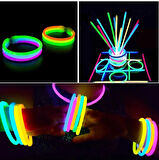 50 Çubuk 50 Aparat Toplam 100 Adet Işıklı Fosforlu Neon Stick Birleştirmeli Çubuk Glow Sticks