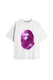 UNİSEX Bay Bape Desenli Beyaz Yazlık T-shirt