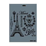 Rich New Seri N-282 Stencil 35x25 cm