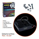 Niken Pro 16 Led Kare Off Road Sis Farı Çalışma Lambası 4 Adet 12-24V 27W