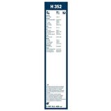 Hyundai Tucson Bosch Arka Silecek 35cm 2015-2021 Rear H352