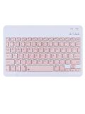 Lenovo Tab M9 ZAC30136TR 9" Uyumlu Kablosuz Bluetooth Şarjlı Mini Q Klavye Mouse Seti - Pembe