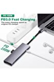 9 In 1 Usb Type C Pd Ss X3 Hdtv Sd Tf Audio Multiport Adaptör 4k Hdmı Çevirici Dönüştürücü Aparat