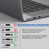 14in1 Type-C to USB 3.0-SD/TF-RJ45-HDMI-VGA Aktarıcı Dönüştürücü Çoklayıcı Aparat Çevirici Adaptör