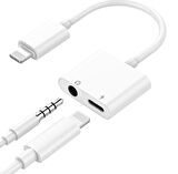 iPhone iPad Uyumlu Lightning Kulaklık Şarj Çevirici Dönüştürücü Adaptör Aux Kablosu