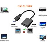 Usb Hdmi Süper Hızlı Donma Takılma Yapmaz Dönüştürücü Kablo Usb 3.0 To Hdmi Çevirici Adaptör
